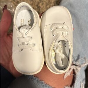 Elegant White Kids Dress Shoes